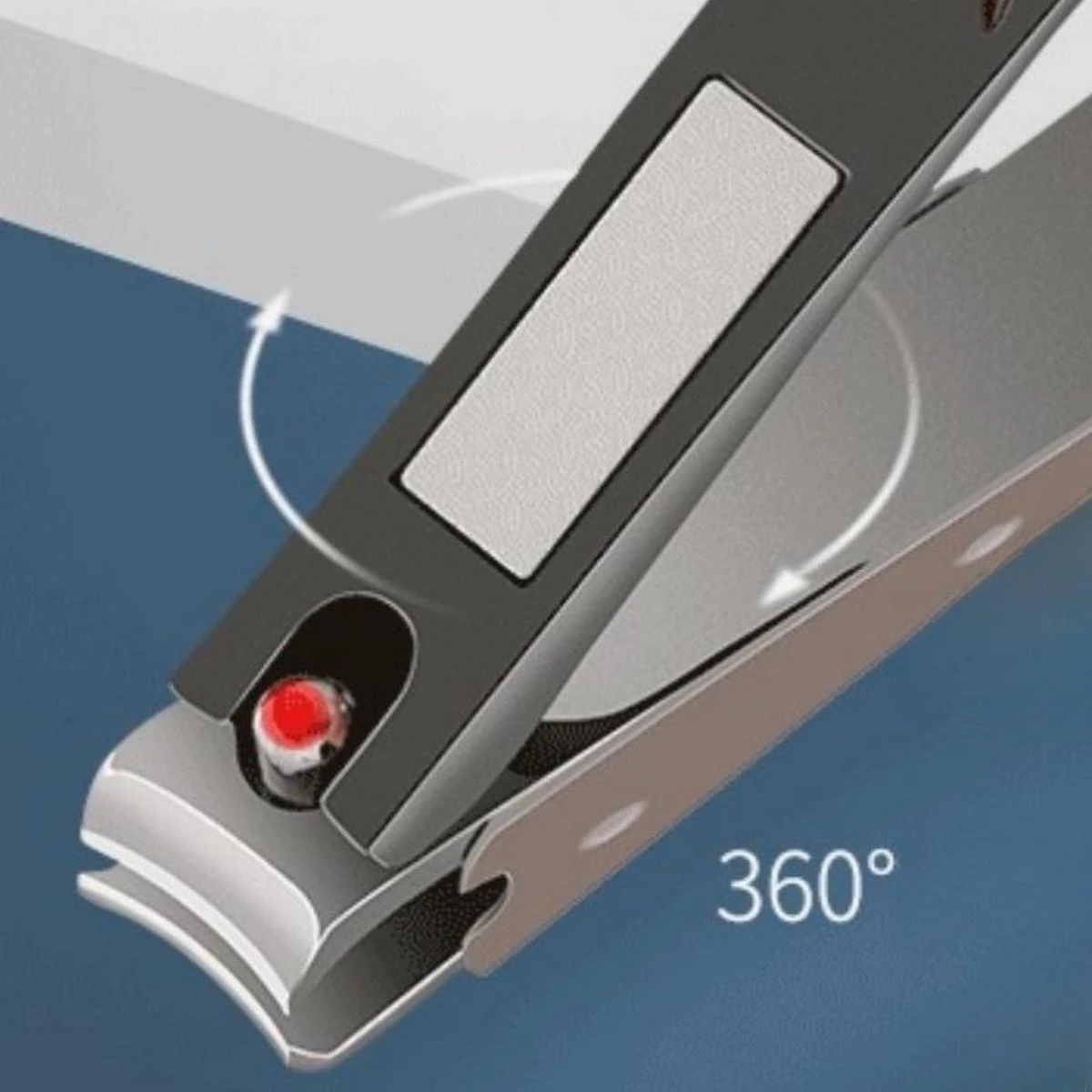 

Nail Clipper Stainless Steel Nail cutter Contains a design for storing nail fragments Nail Scissors can be put on the Keychain f