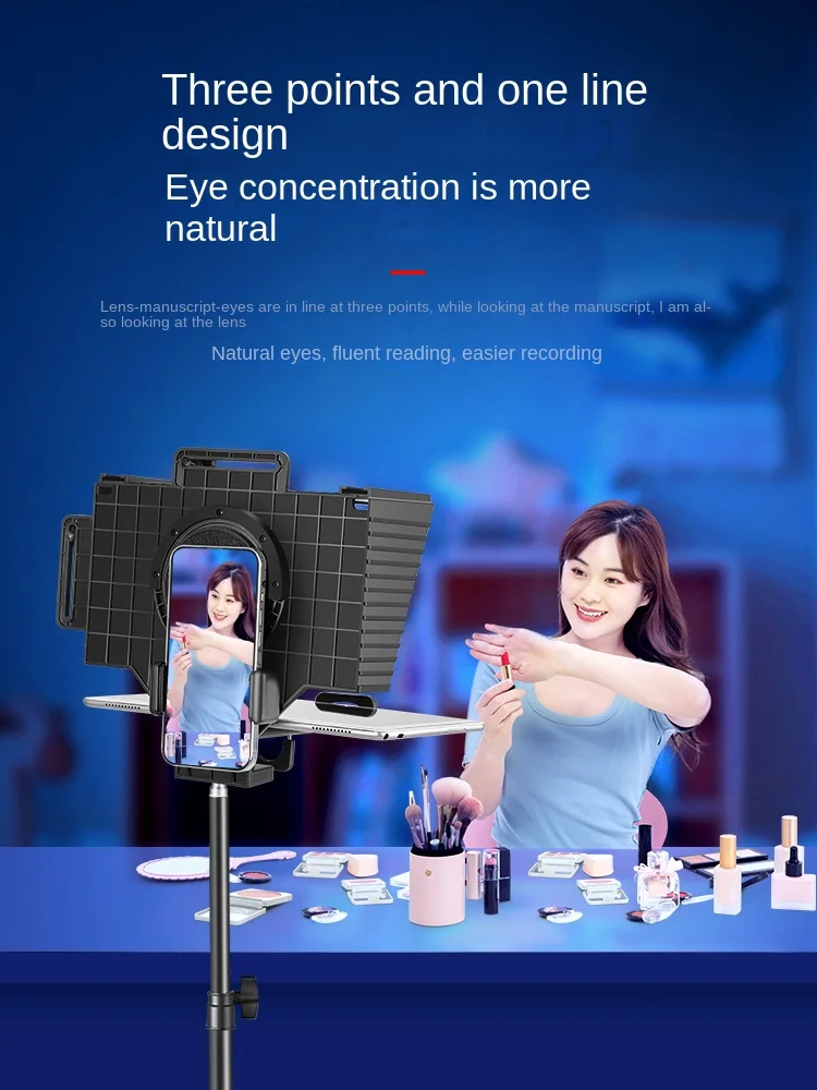 Телесуфлер планшетофон большой экран зеркальная камера портативный маленький