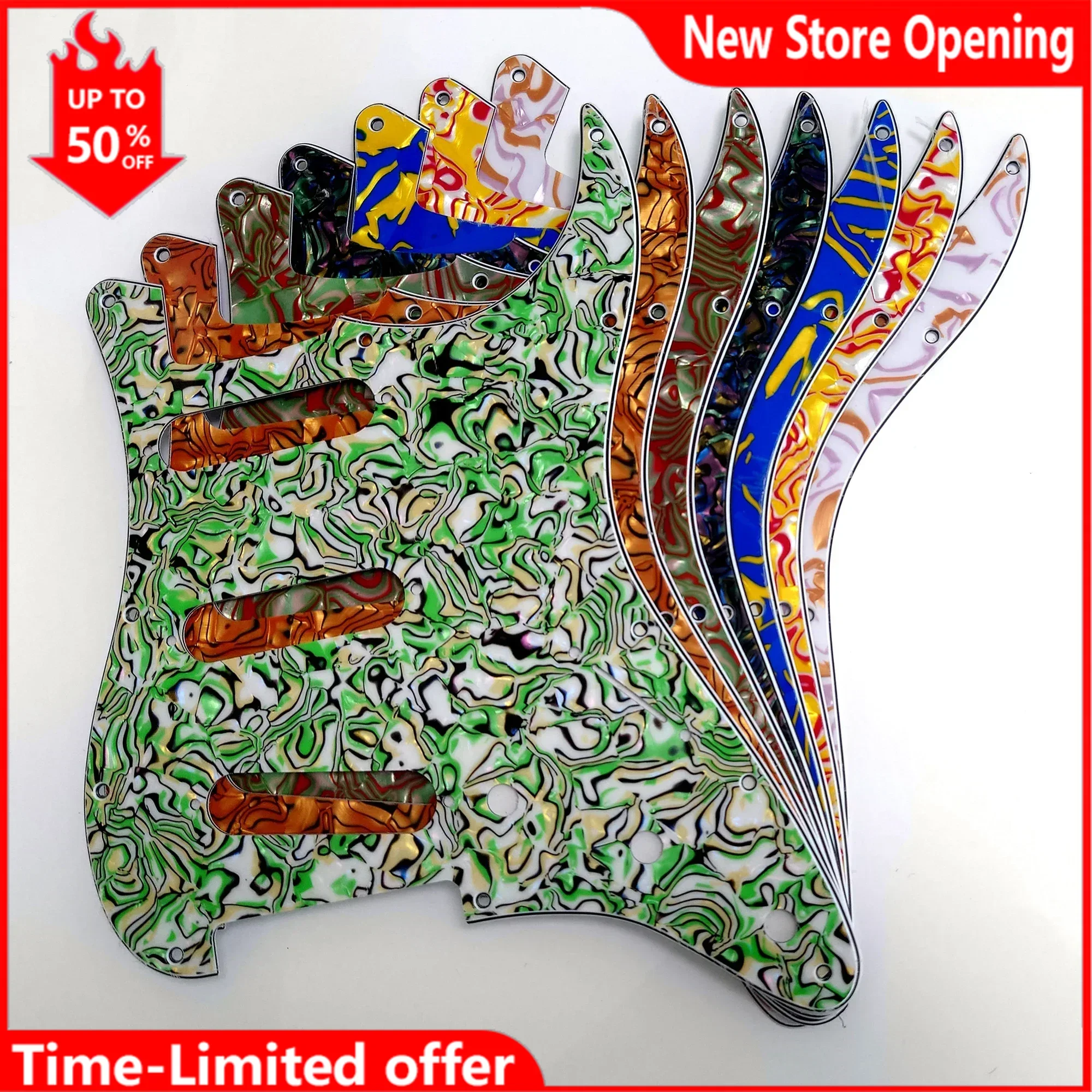 11-луночная гитарная накладка из нержавеющей стали для гитары ST звукосниматель