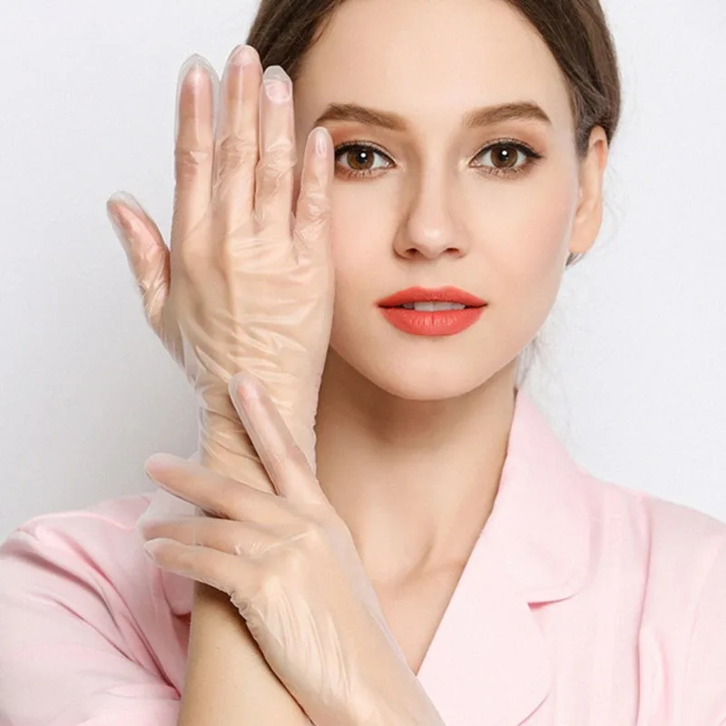 Одноразовые пластиковые перчатки для еды 100 шт. кухонные аксессуары ресторана