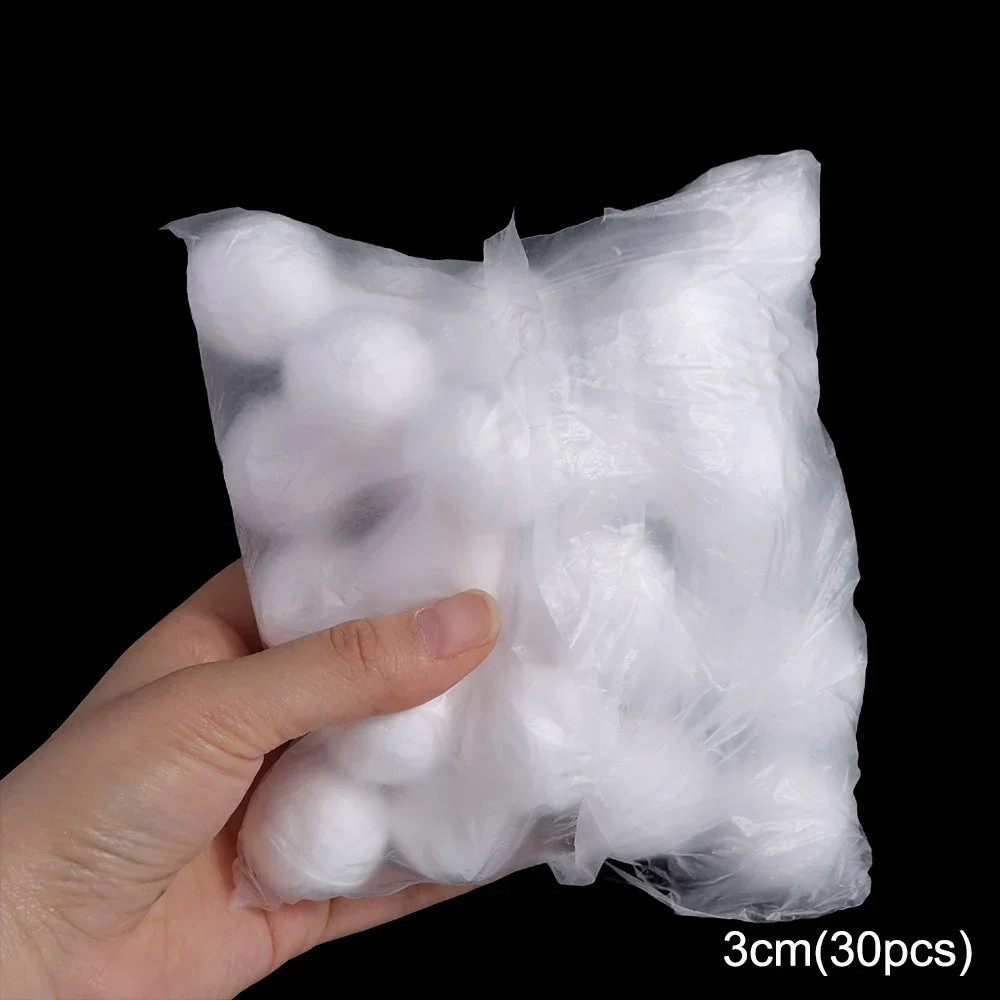 

Белые круглые шарики из пенополистирола 10 шт.