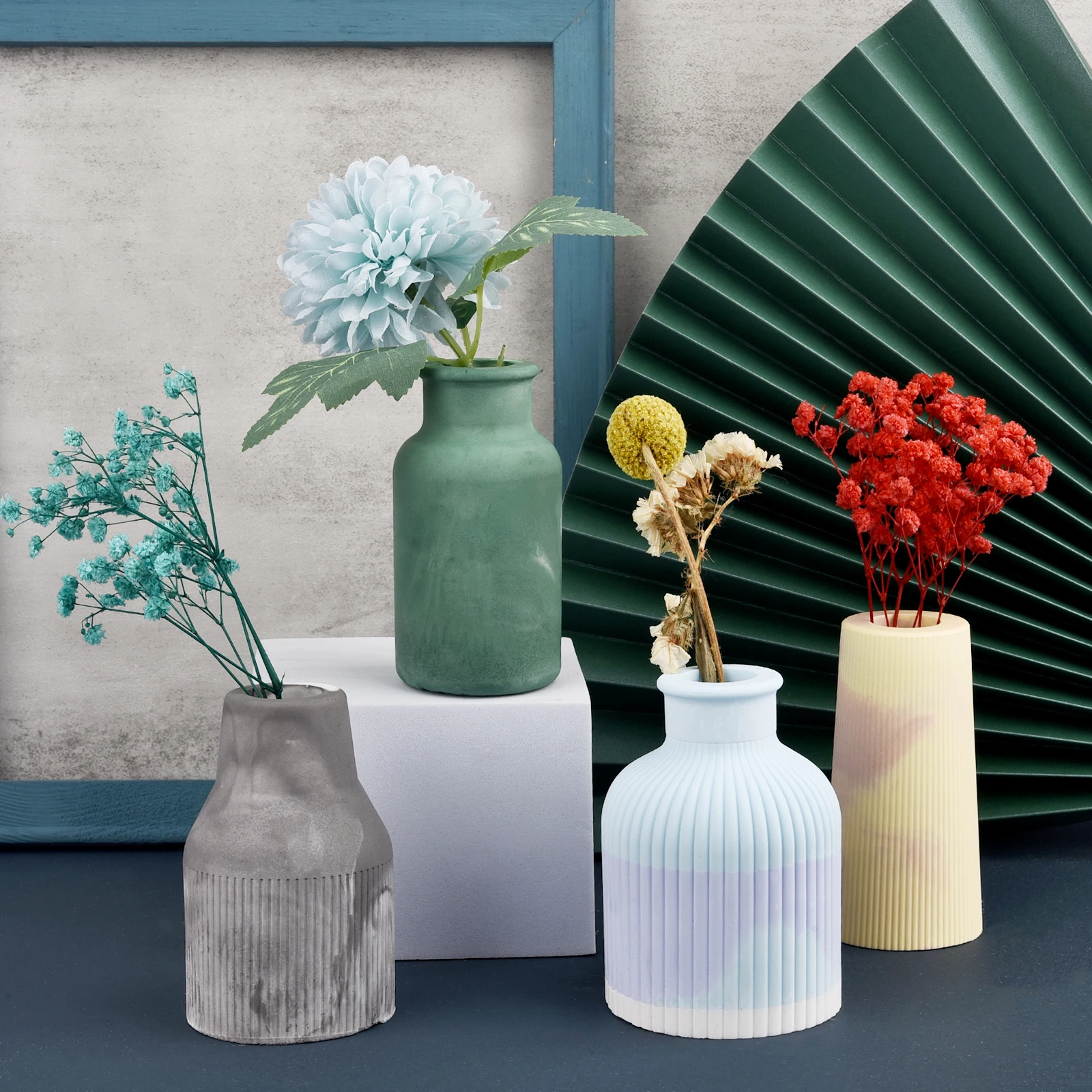 Керамическая форма поделки вазы для цветов силиконовые формы DIY эпоксидная