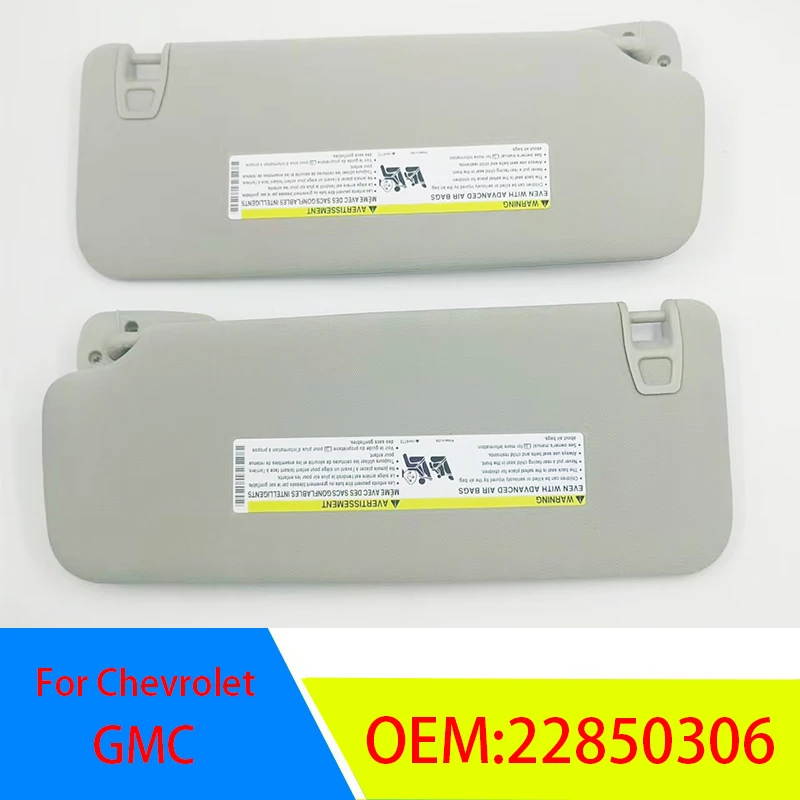 Серый солнцезащитный козырек с левой стороны и правой для Chevrolet Tahoe Suburban GMC Yukon Sierra