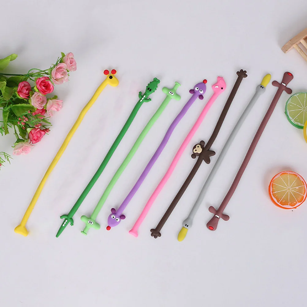 

8 Pcs Animal Cable Organizer Cartoon Cellphone Cable Cord Management Headset Earphone Winders Ties (Mixed Style)