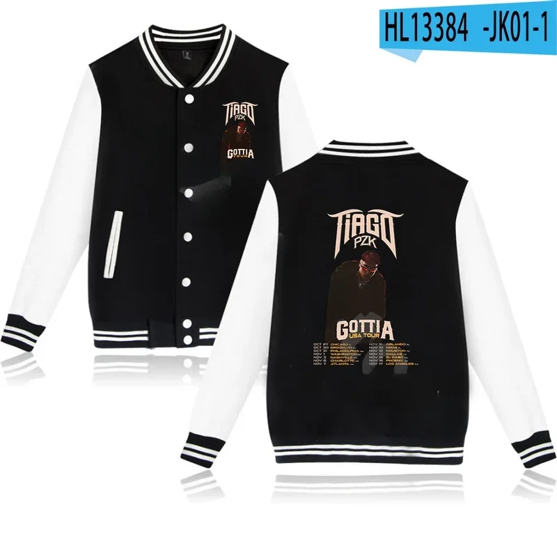 Бейсбольная куртка Rapper Tiago pzk Gotti куртка-бомбер для мужчин и женщин верхняя одежда