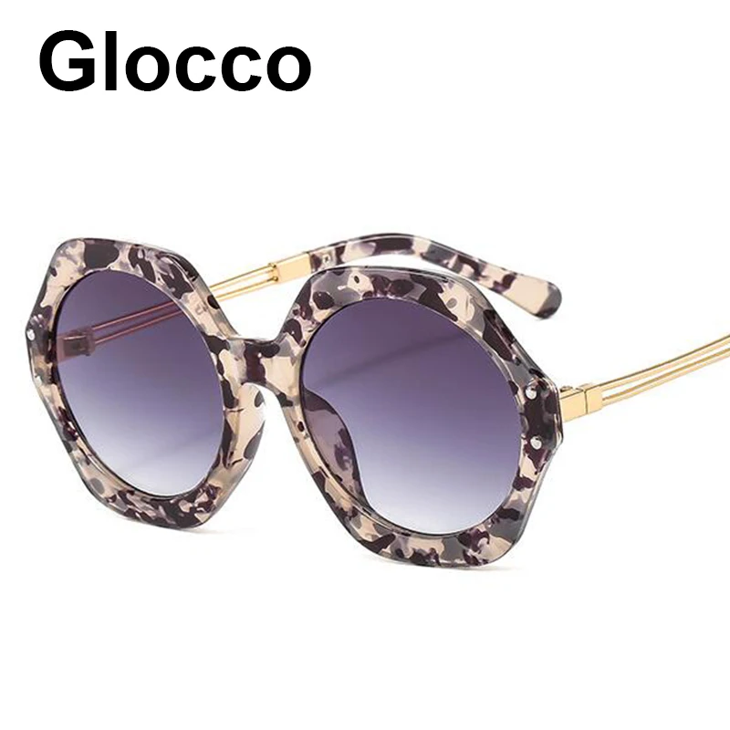 Очки солнцезащитные женские в стиле ретро Модные Винтажные многоугольные