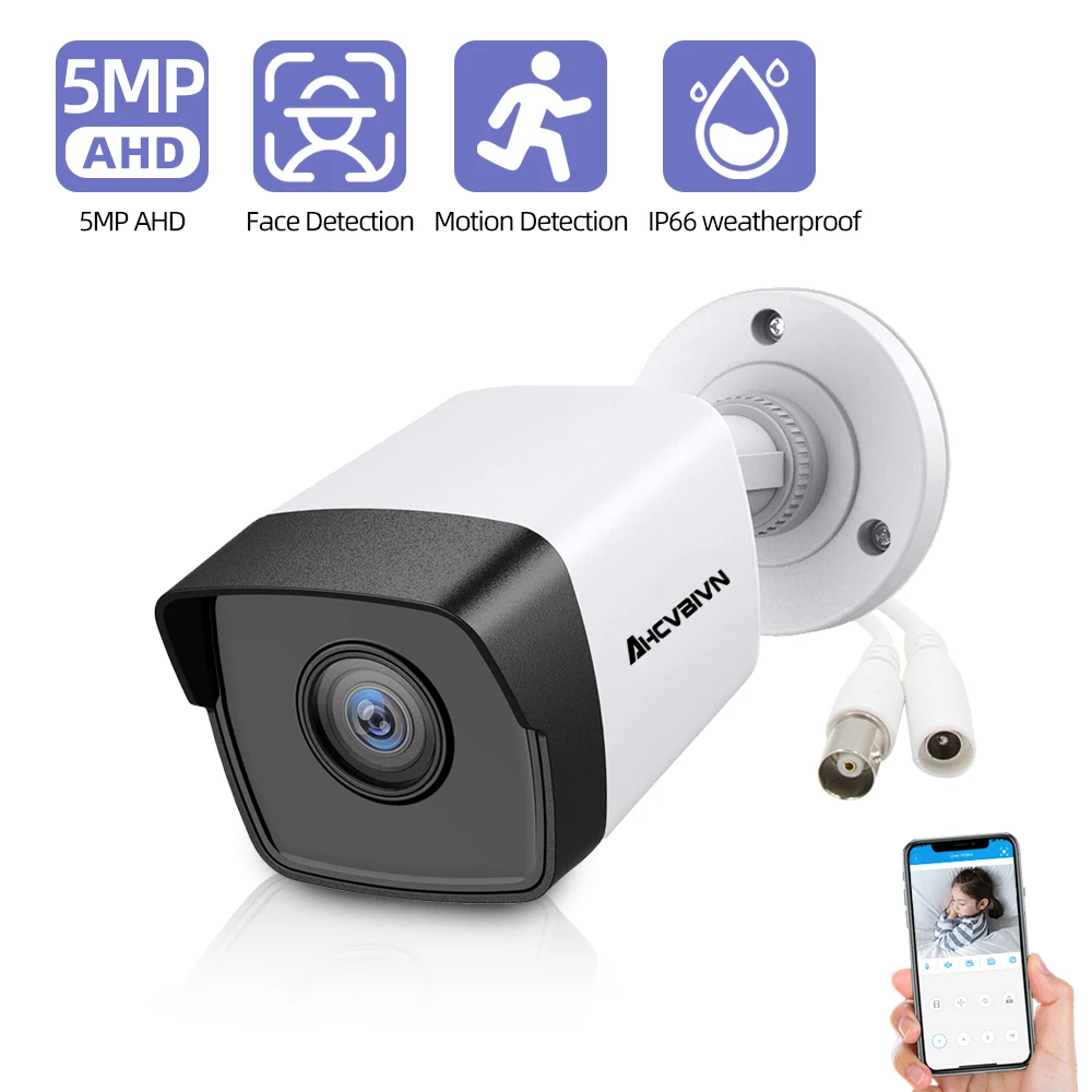 

AHD Camera 720P 1080P 5MP Analog Surveillance High Definition Infrared Night Vision CCTV Security Home Outdoor Bullet 1mp 2mp Hd