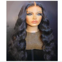 180%density 26inch soft long loose curly brazilian free part lace front wig for women with baby hair heat temperature