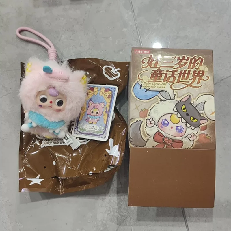 Фото Серия Blind Box «Мир сказок»: Пушистый кролик, виниловая плюшевая кукла, милая игрушка, подвеска для сумки, декоративный коллекционный сувенир, подарок №3