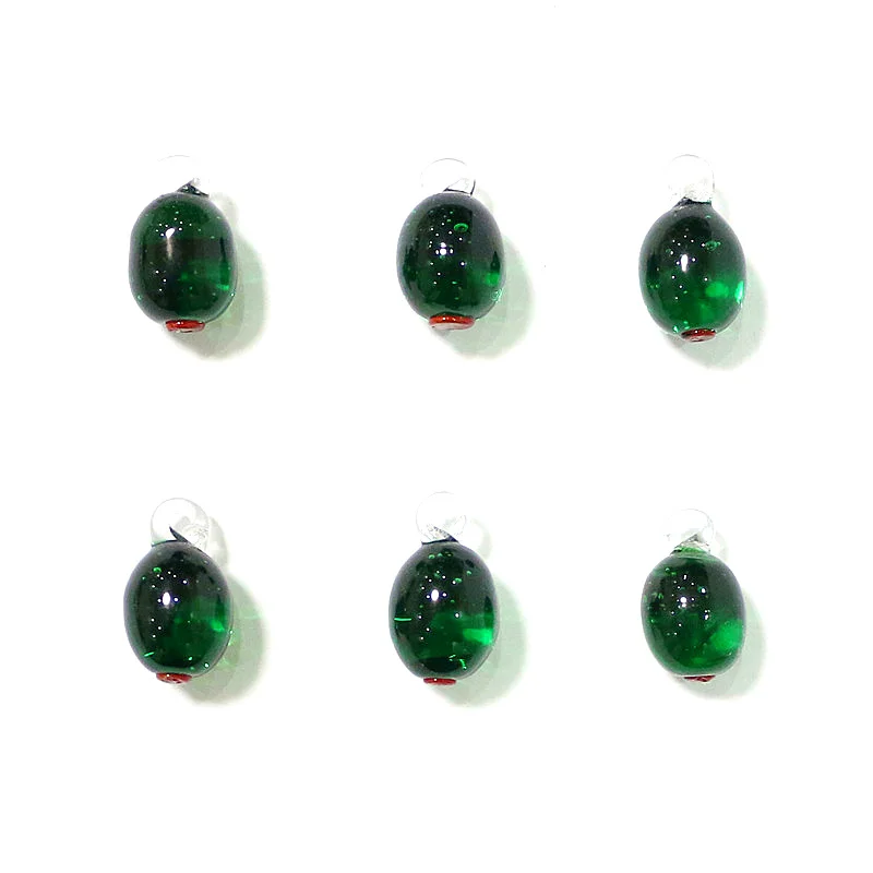 

6 шт. стеклянные оливковые подвески JSSMTLP