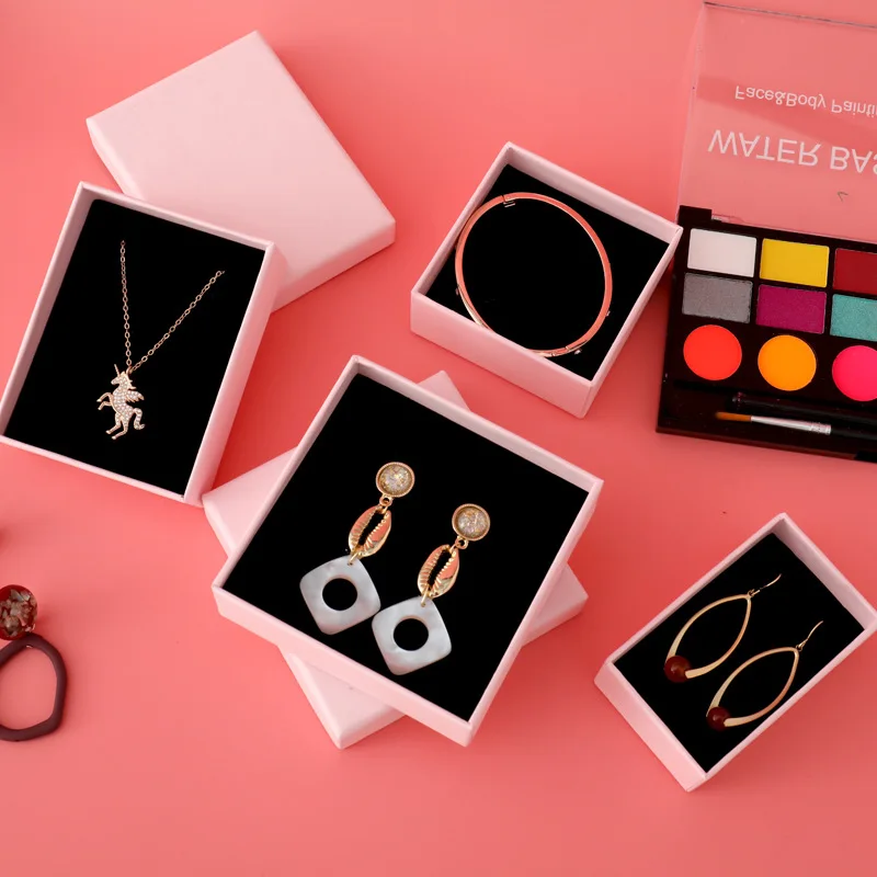 

Solid Sky And Earth Cover Jewelry Packaging Necklace Earrings Bracelet Jewelry Paper Organizing Boxes Case For Packing Orders