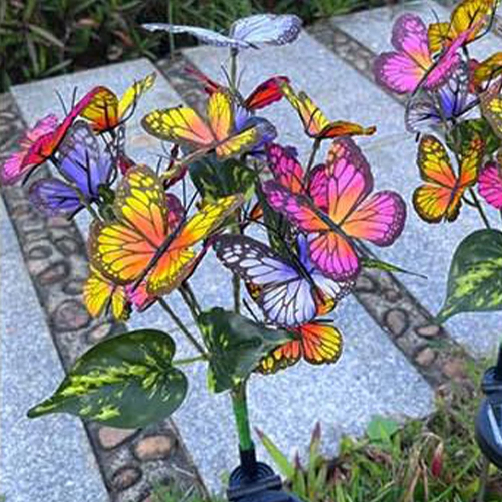 2 шт. солнечный светильник-бабочка светодиодный садовый светильник