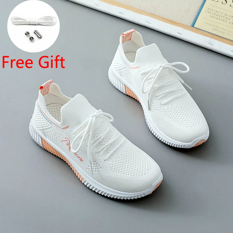 

Кроссовки женские спортивные, дышащие, сетчатые, удобные, для ходьбы, модные повседневные, белые