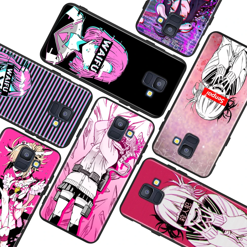 

Sad Anime Aesthetic Senpai For Samsung Galaxy A9 A8 Star A750 A7 A6 A5 A3 Plus 2018 2017 2016 Black Phone Case Soft Cover