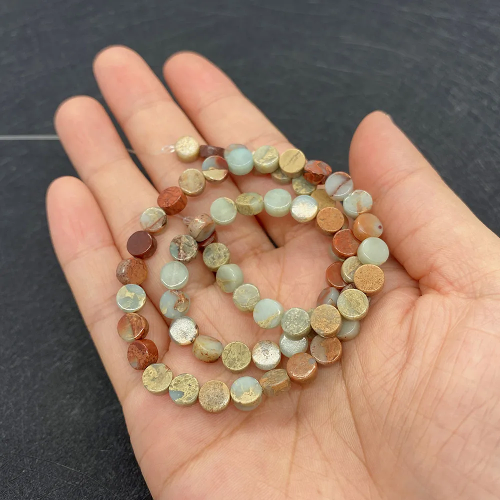 Натуральный камень Императорская змеиная кожа цилиндрический плоский