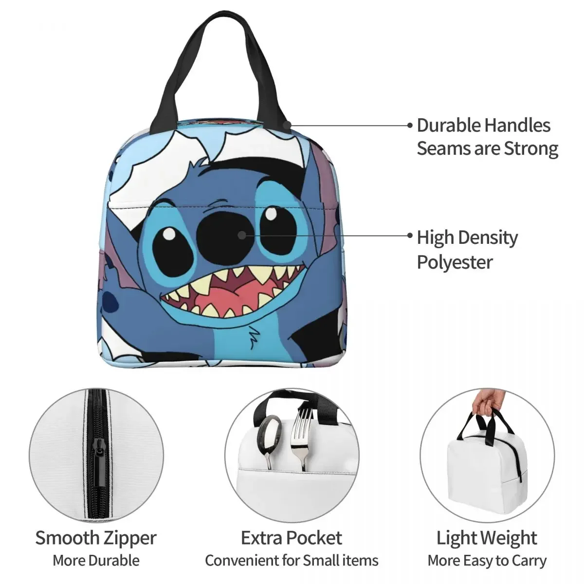 Ежедневный Оксфордский Ланч-бокс Унисекс С Контейнером Для Еды На Молнии Офиса