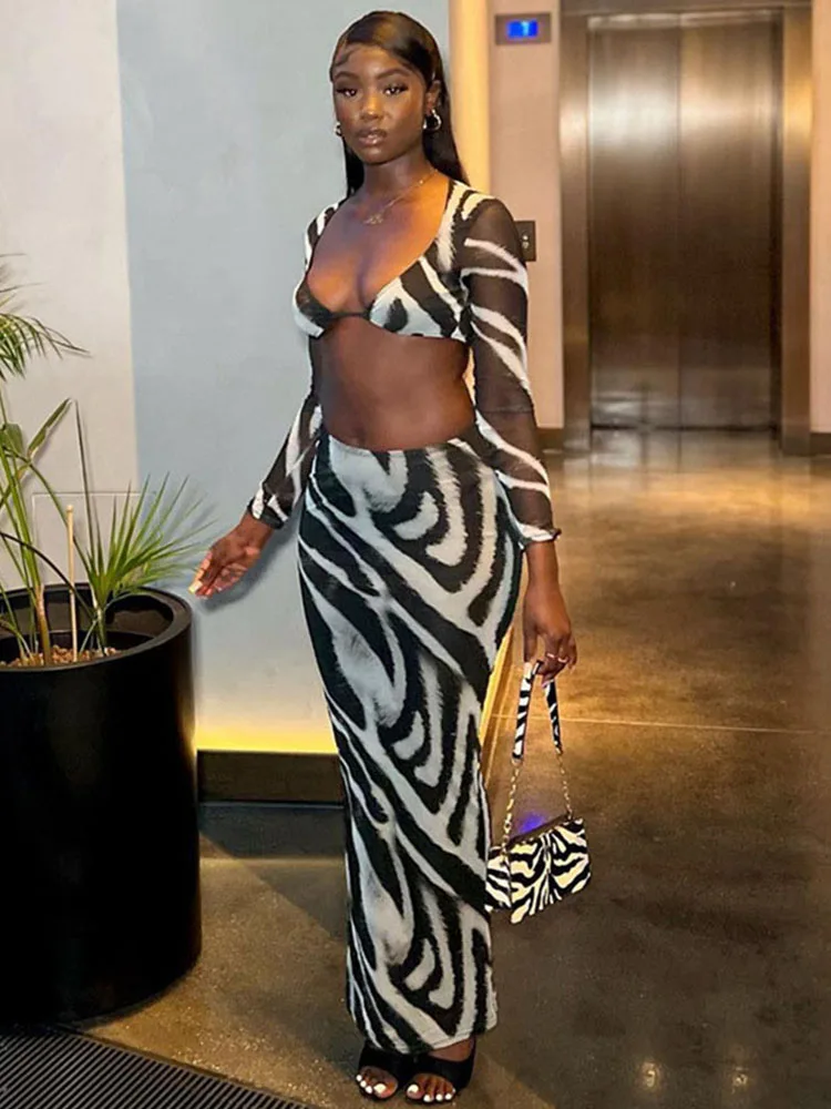 Комплект из двух предметов в полоску женский сексуальный летний пуловер