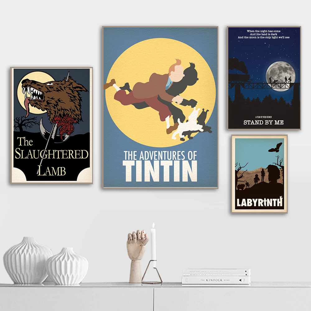 

Classic Movie Poster Pulp Fiction Canvas Painting Minimalist Art Print Audrey Hepburn Wall Picture For Living Room Home Decor