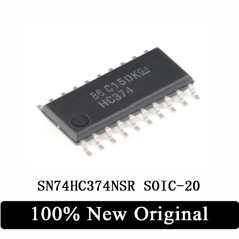 

10 шт., новинка 100%, Оригинальный флип-шлеп SN74HC374NSR, трипозиционный выход, восемь полос, класс D, флип-шлепанцы, микросхема