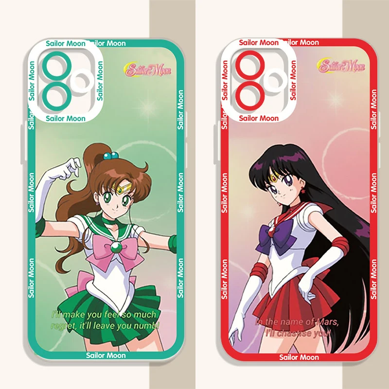 

Phone Case for iPhone 14 Pro Max 13 12 Mini 11 Pro XR XS X 8 7 6 6S Plus SE 2020 Cover Lovely Girl Clear Soft Silicone Cover