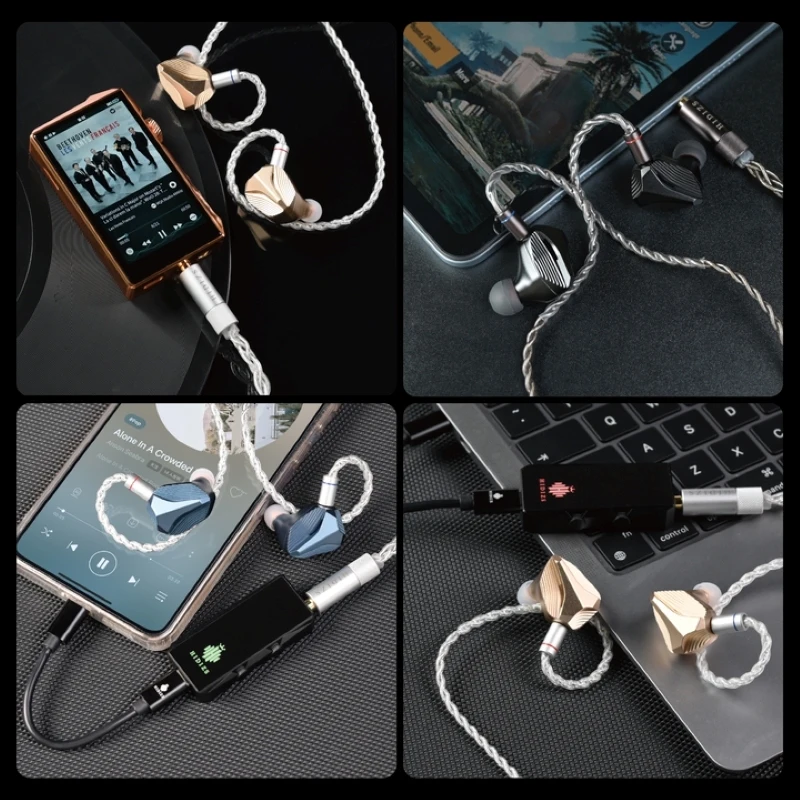Фото Предзаказные Hi-Fi наушники-мониторы HIDIZS MP145 PRO с 14,5-мм ультраточным планарным магнитным драйвером нано-класса, внутриканальные, Hi-Res Audio №4