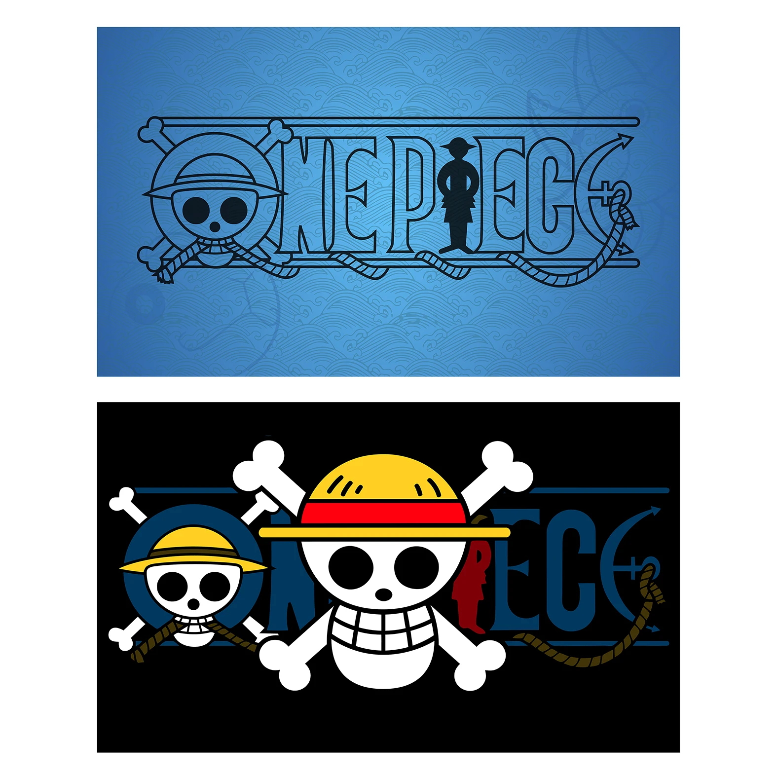 90*150CM One Piece Monkey D. Luffy Skull Flag 3X5FT