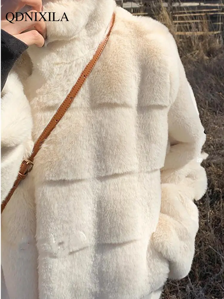 Faux Fur Coat 2022 Winter Women's Fur Coat Korean Version Jacket New In Outerwears Women's Winter Jacket with Free Shipping