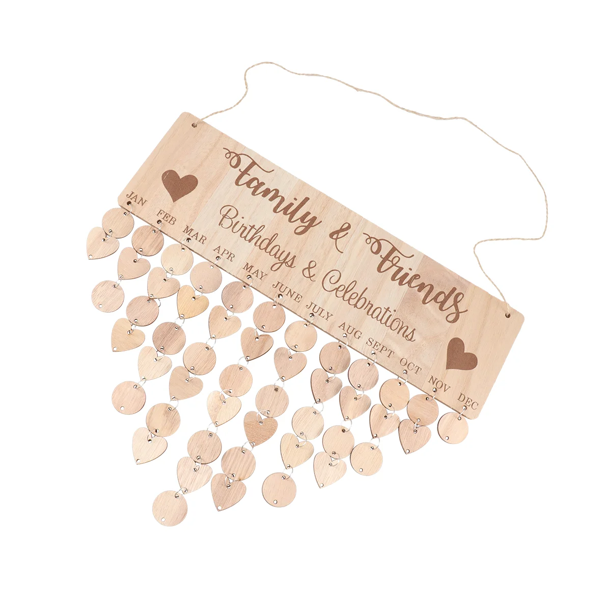 

Настенный календарь простой в скандинавском стиле, подвесная деревянная фотография для магазина, офиса, дома, напоминания, вечный