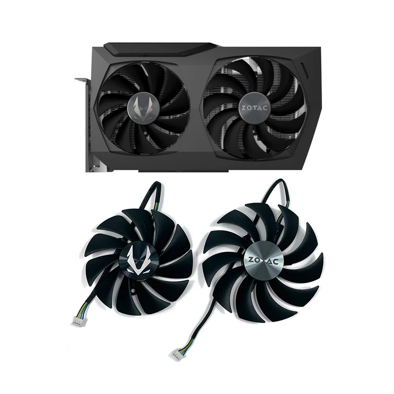 [해외] ZOTAC GeForce RTX 3070 트윈 에지 RTX 3060 트윈 에지 OC RTX 3060Ti 8GGPU 냉각 팬  CF9015H12S 4 인 냉각 팬
