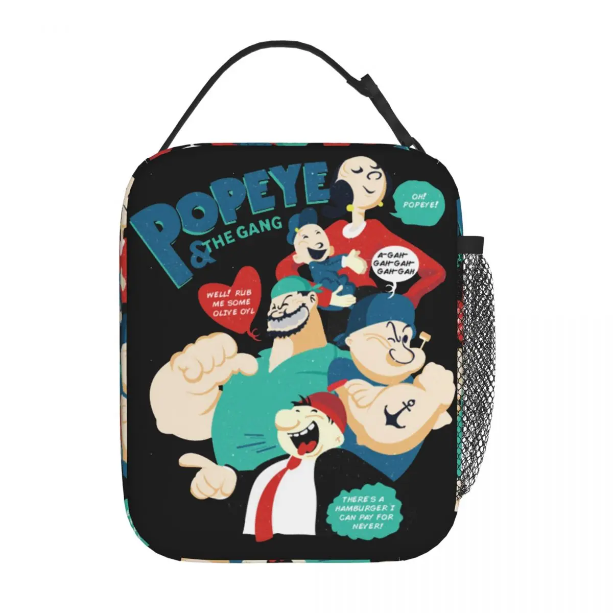 Изолированные ланч-пакеты P-Popeyes Термосумка многоразовый контейнер мультяшная