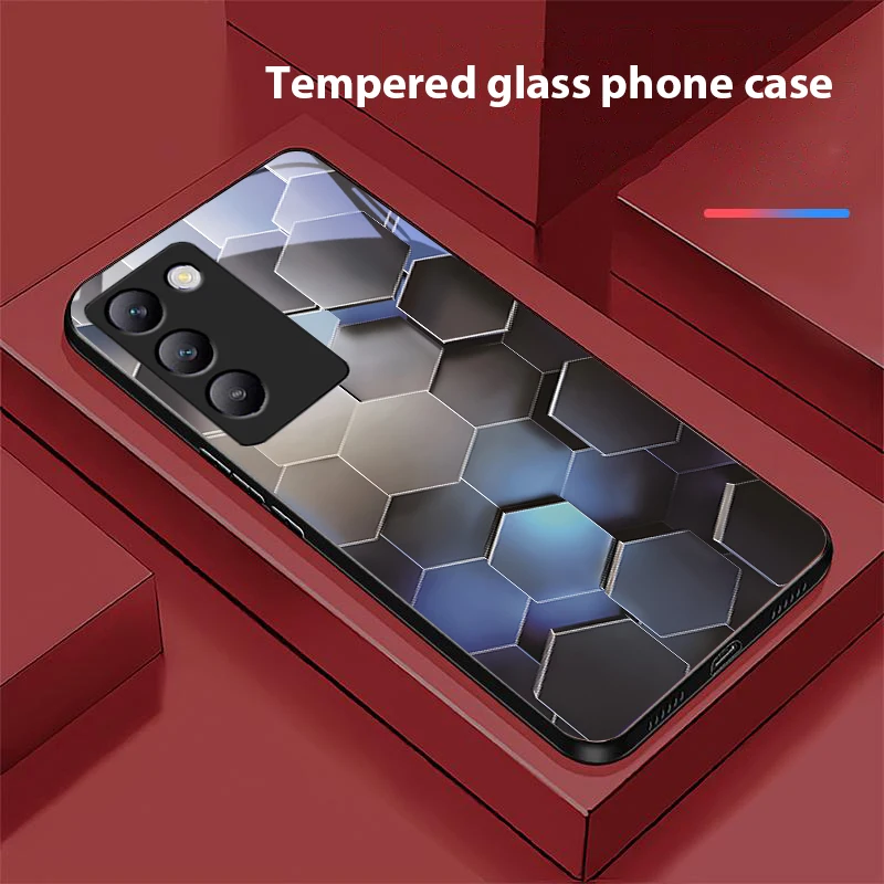 Сотовая текстура для Y72 33S 11 03 36 96 Lite 35 16 Iqoo 12 V40 SE 5G 29 40 21 30 X80 Pro Vivo чехол телефона из