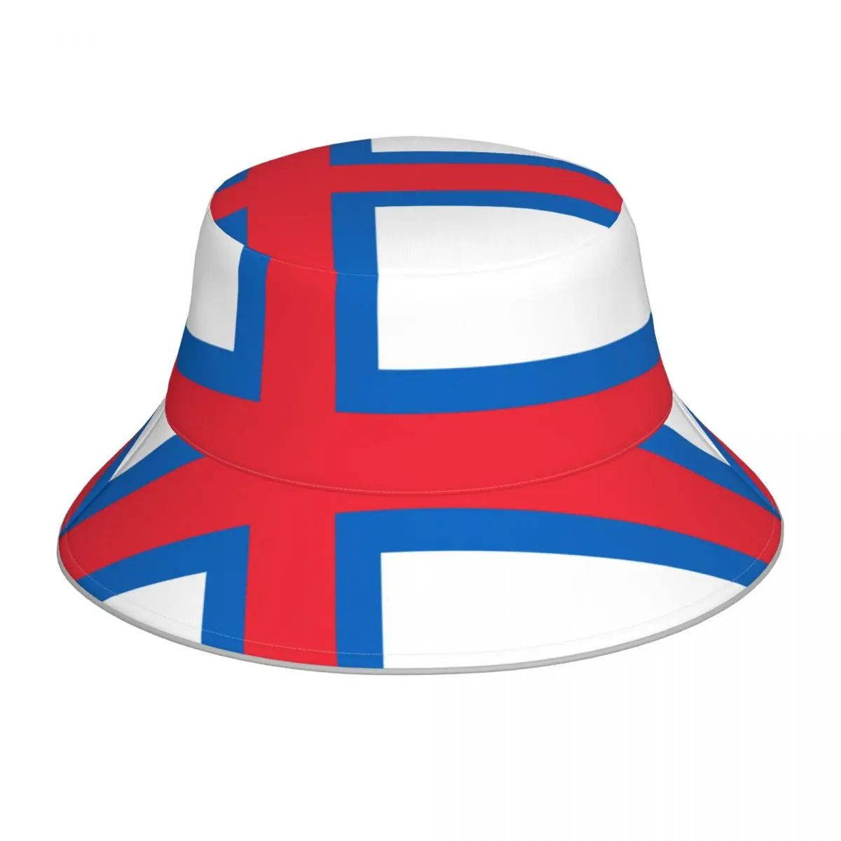 

CINESSD Flag Of Faroe Islands Reflective Bucket Hat Summer Hats Fisherman Hat Foldable Women Men Sunscreen Shade Caps