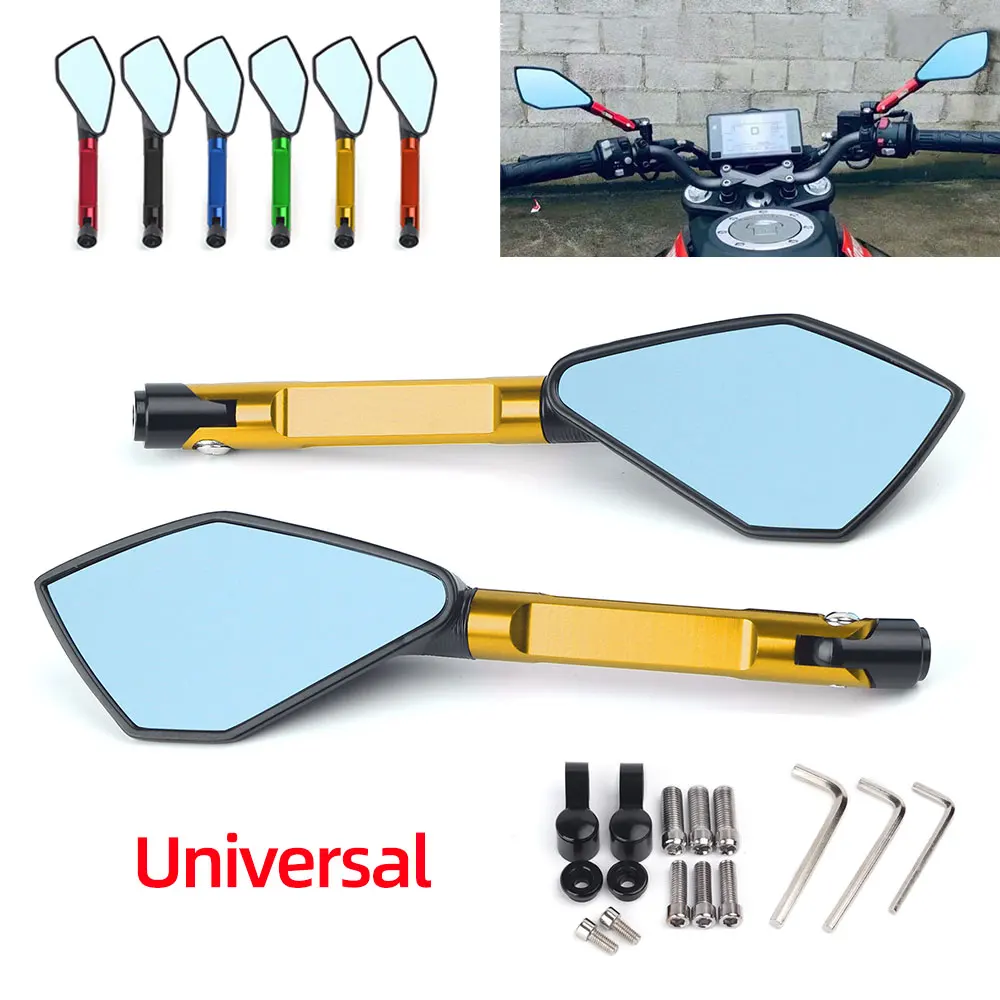 

Универсальное мотоциклетное зеркало с ЧПУ, боковое заднее синее Антибликовое покрытие для Benelli BN600 BN302 Stels600 BJ250 BJ 250 TNT125 135 TNT250