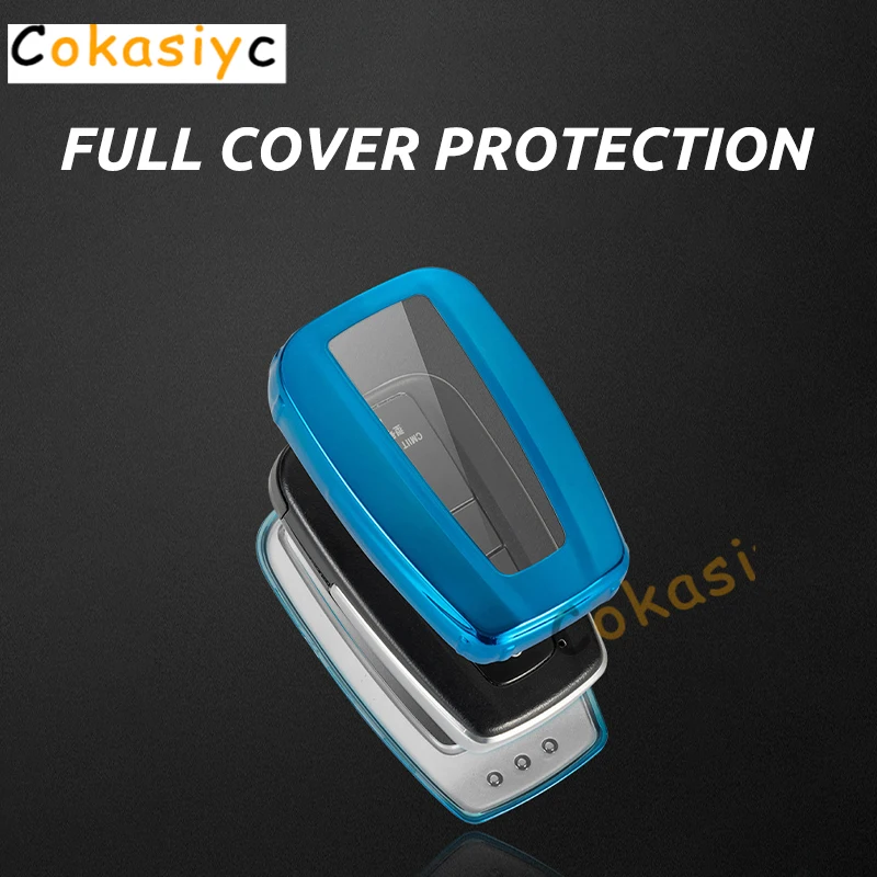Soft TPU Car Remote Key Case Full Cover Shell Fob For Toyota Camry Corolla RAV4 CHR Prodo Avalon Land Cruiser Prius 2/3/4 Button