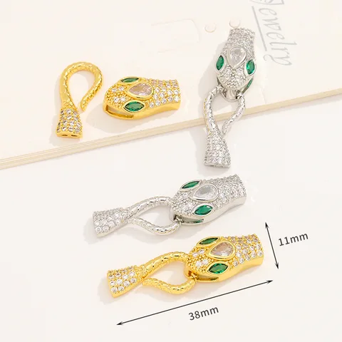 Медная позолоченная пряжка в форме змеи LIJIEMEI