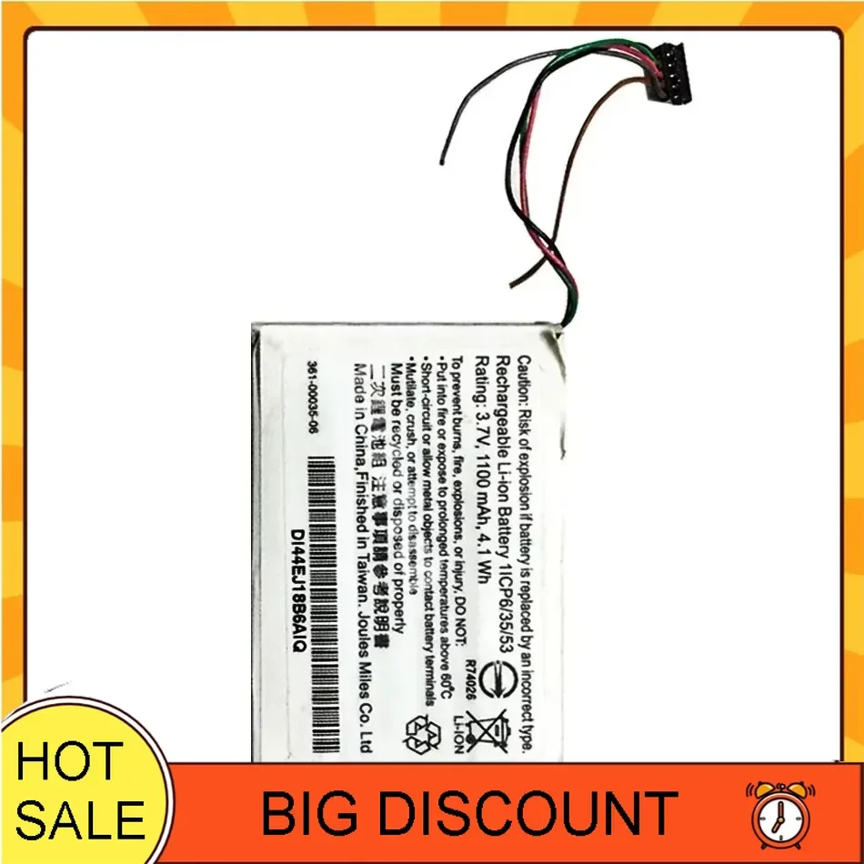 Аккумулятор 3610003506 1100 мАч для GPS-навигатора Garmin Edge 1000 EXPLORE touchg8 361-00035-06 DI44EJ18B60HK Bateira