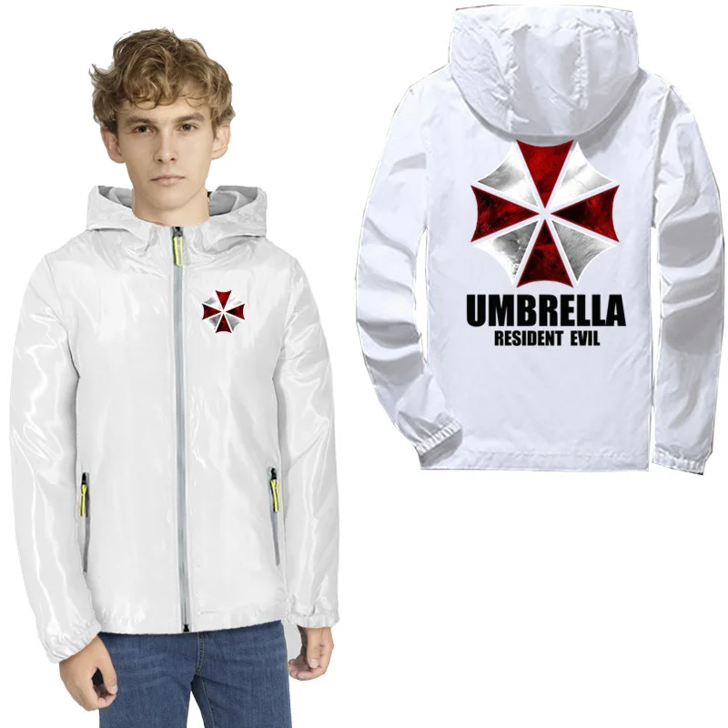 Мужская Корейская одежда Umbrella Corporation bioаз тонкие Светоотражающие кожаные парки
