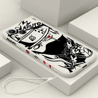 anime naruto uzumaki for apple iphone 13 12 11 pro max mini xs xr x 8 7 6s 6 plus liquid left rope phone case capa cover