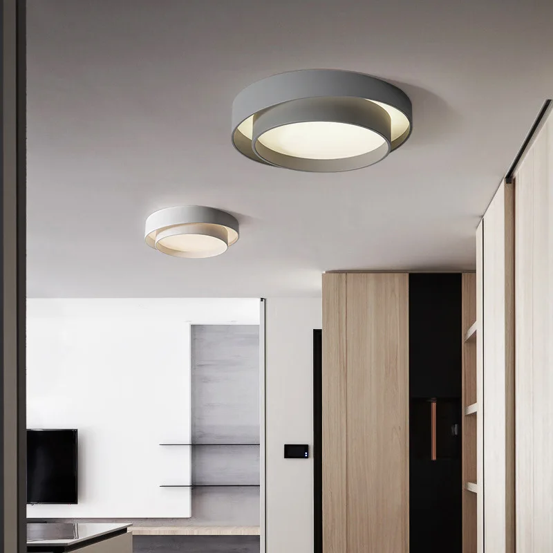

Nordic Master Bedroom Ceiling Lamps Led Warm Room Decor Lighting Fixture Simple Modern Creative Living Study Hallway Large Light