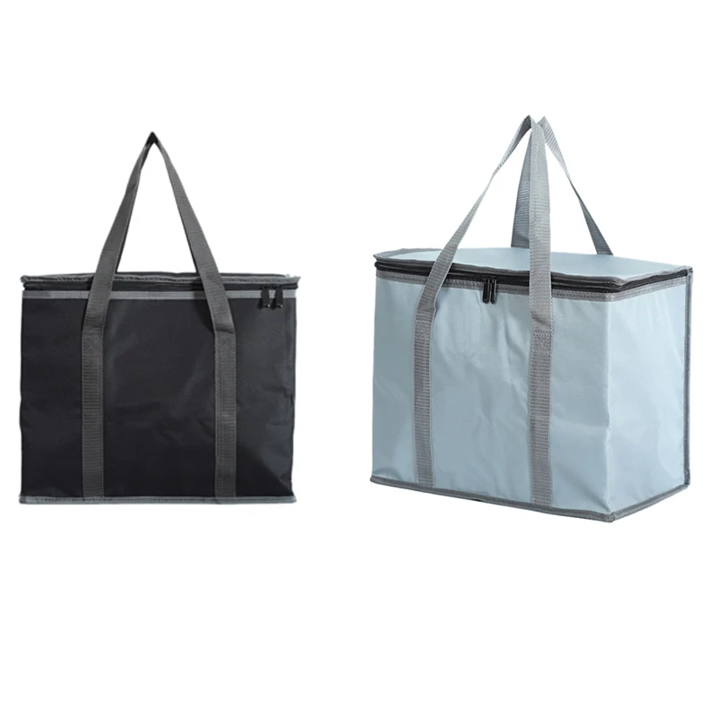 

Insulated Shopping Bags for Groceries or Food Delivery,Sturdy Zipper,Foldable,Washable,Heavy Duty