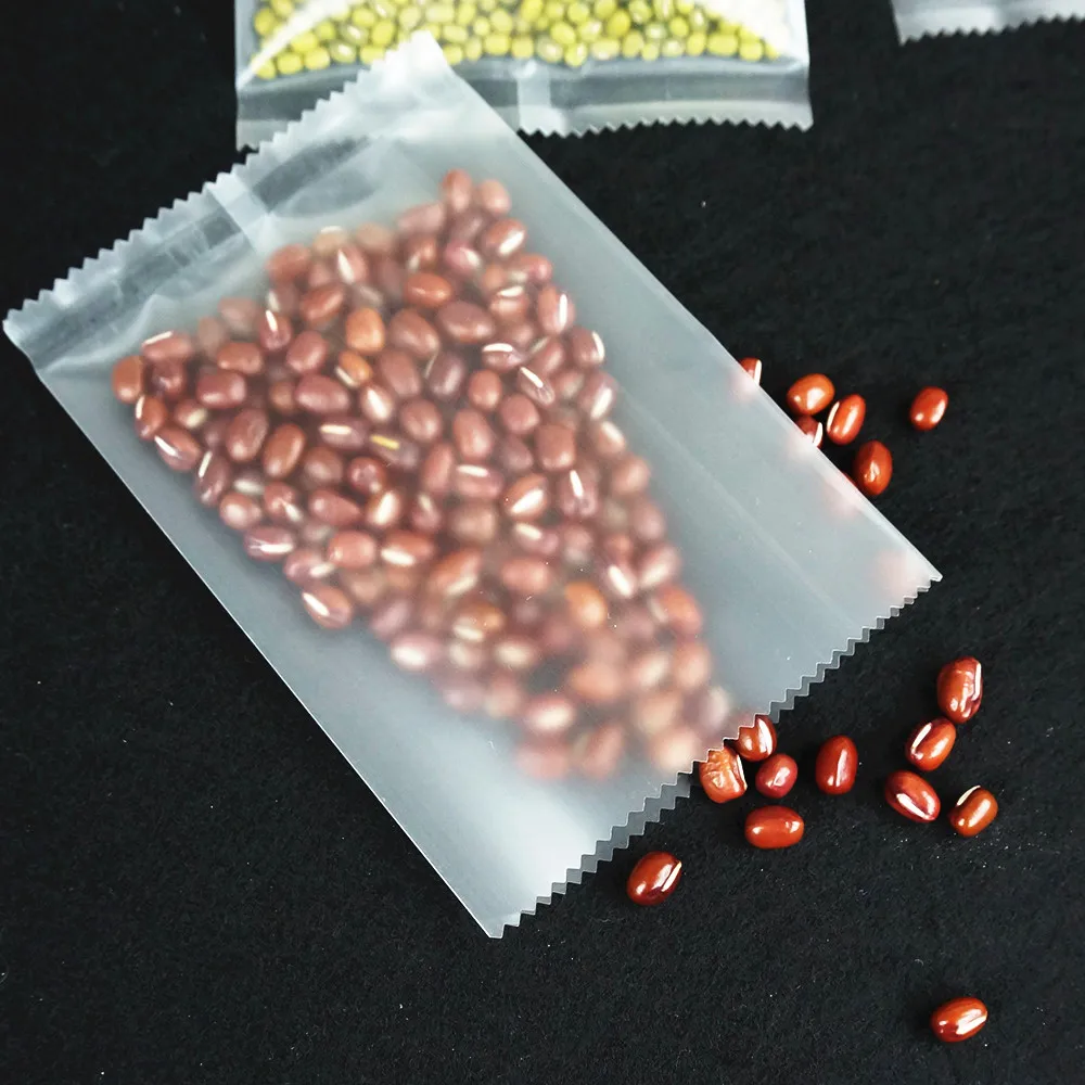 100 шт. прозрачные пластиковые пакеты со средней герметизацией матовая отделка -