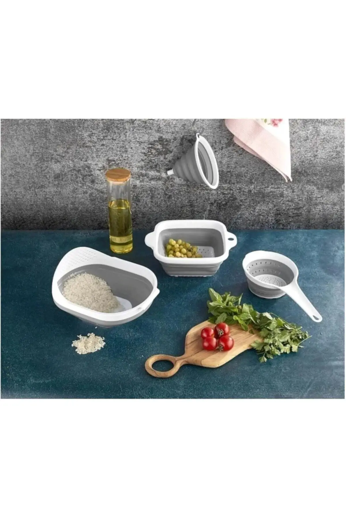 

Белый Серый Складной гармошкой, воронка для слива кухни, 4 шт.
