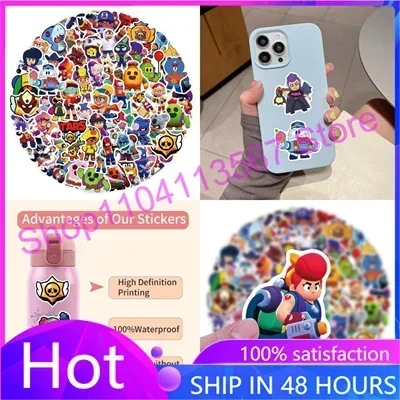 10/30/50/100 шт. анимационные наклейки из ПВХ