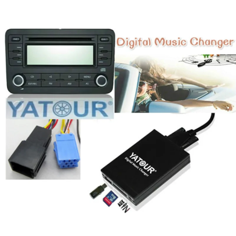 

Yatour Audio YTM-06 Car MP3 Player for Audi A2 A3 A4 A6 A8 S4 S6 S8 AllRoad TT USB SD AUX Digital Music Changer