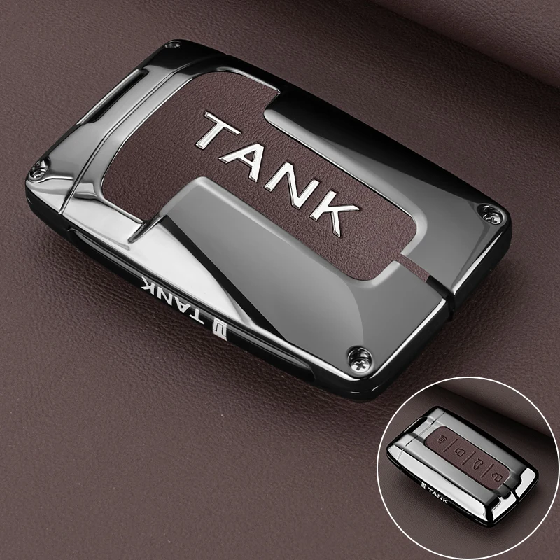 

Чехол для автомобильного ключа из цинкового сплава, полное покрытие для Great Wall GWM WEY TANK 300 500 Tank300 Tank500, защитный держатель для удаленного ключа