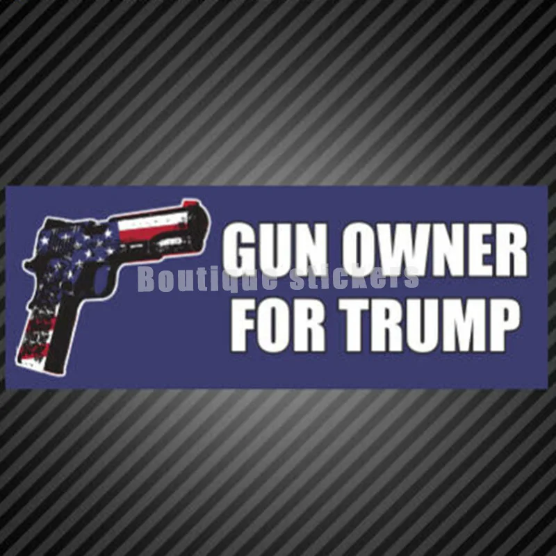 Виниловая наклейка для бампера с изображением владельца пистолета Трампа права