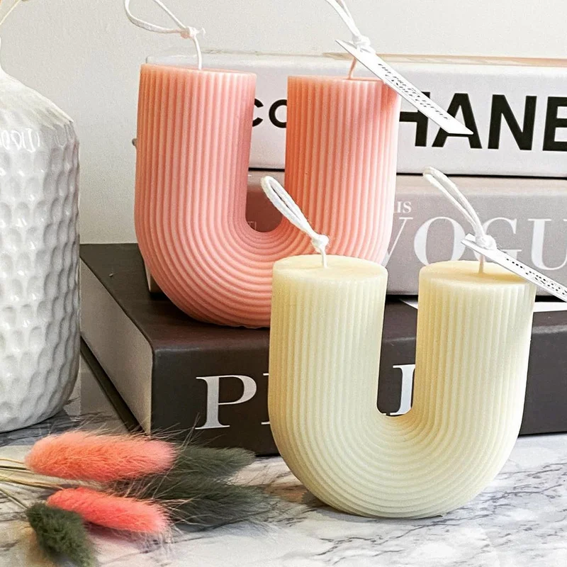 U-образная форма для ароматерапии в виде свечи сделай сам геометрические