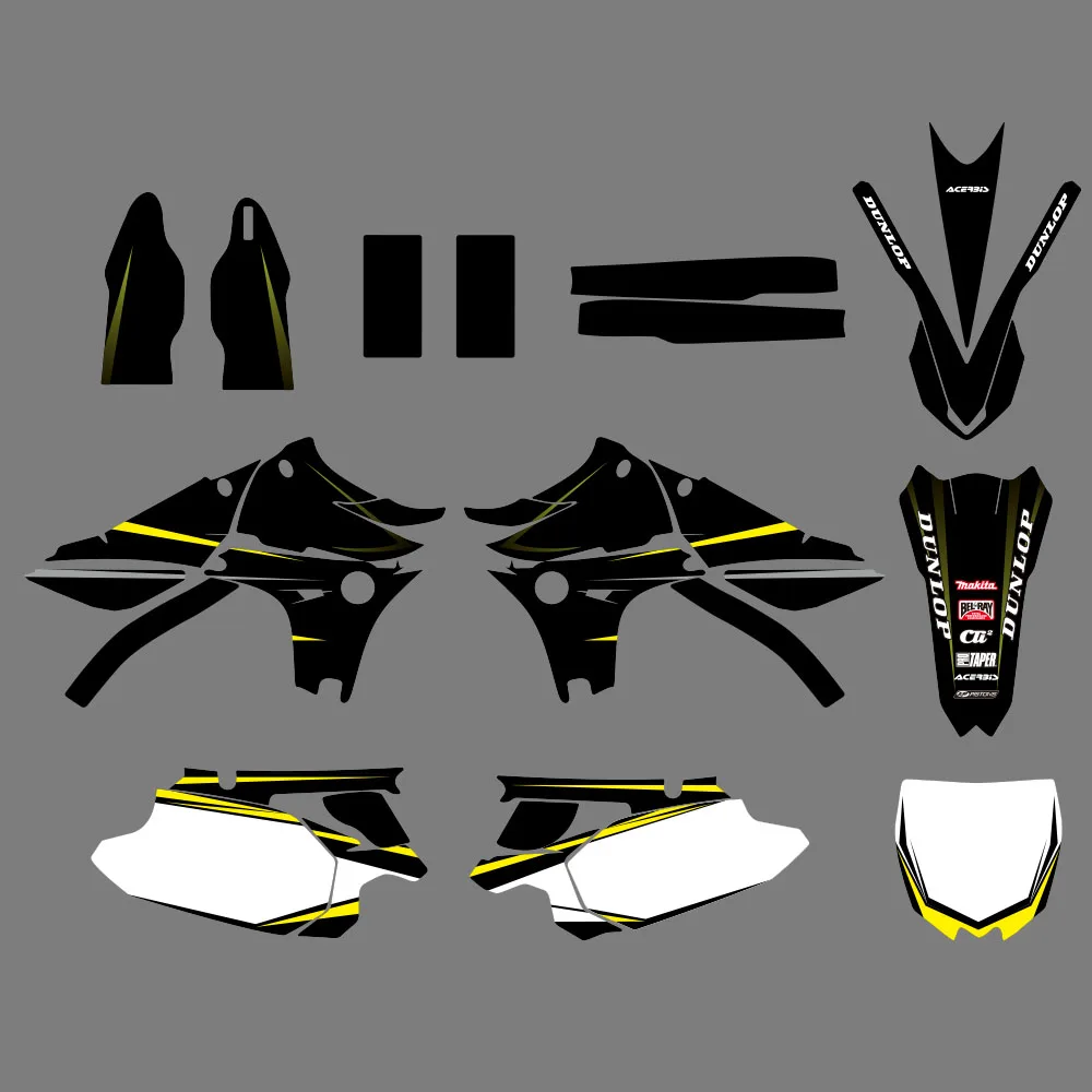 

GRAPHICS & BACKGROUNDS DECALS STICKERS Kits For Yamaha YZ450F YZF450 2010 2011 2012 2013 YZF 450 YZ 450F