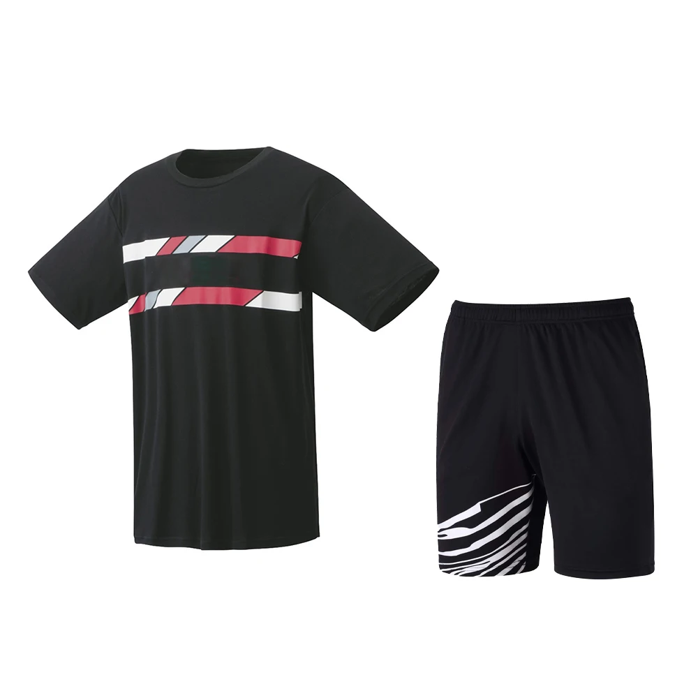 

Men's T-Shirt Badminton Golf Clothing Breathable Short Sleeve Two-Piece Diy Set Fitness Tennis Running Leisure Sports T-Shirt