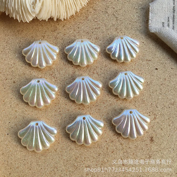 

5pcs South Korea three-dimensional imitation pearl pearly shell pearl resin accessories For DIY Jewelry Making Accessories